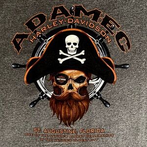 🏴‍☠️ Mens HD Pocket Tee Ademac Harley-Davidson 🏴‍☠️